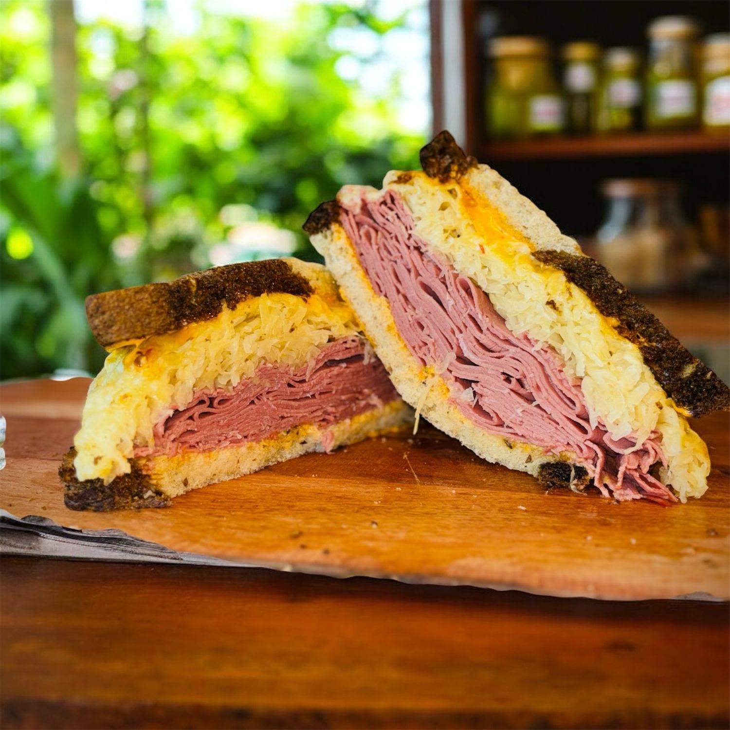 Euro-Reuben Sandwich (# 1 Imported Sauerkraut in the World)