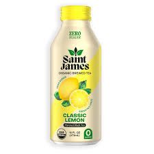Saint James Organic Classic Lemon Flavored Black Iced Tea 16 oz (473ml) Saint James Organic Classic Lemon Flavored Black Iced Tea 16 oz (473ml)