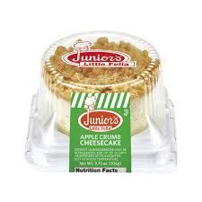 Junior&#39;s Apple Crumb Little Fella Cheesecake 4 oz (113g)