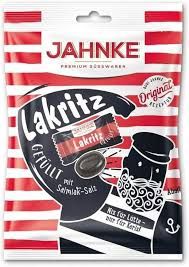 Jahnke Licorice Candies Filled with Salmiak-Salt (Lakritz Gefüllt mit Salmiak-Salz) 4.4 oz (125g) Jahnke Licorice Candies Filled with Salmiak-Salt (Lakritz Gefüllt mit Salmiak-Salz) 4.4 oz (125g)