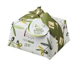 Filippi Panettone with 100% Extra Virgin Olive Oil and Candied Oranges 35 oz (1 kg)