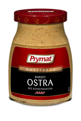 Prymat Very Spicy Mustard (Bardzo Ostra Musztarda) 6.4 oz (180g)