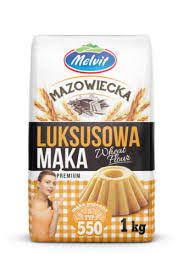 Melvit Luxury Wheat Flour (Luksusowa Maka Type 550) 2.2 lbs (1kg)