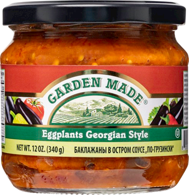 Garden Made Eggplants Georgian Style 12 oz (340g) Garden Made Eggplants Georgian Style 12 oz (340g)