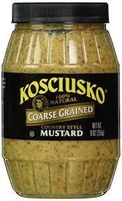 Kosciusko Coarse Grained Mustard 9 oz (255 g)