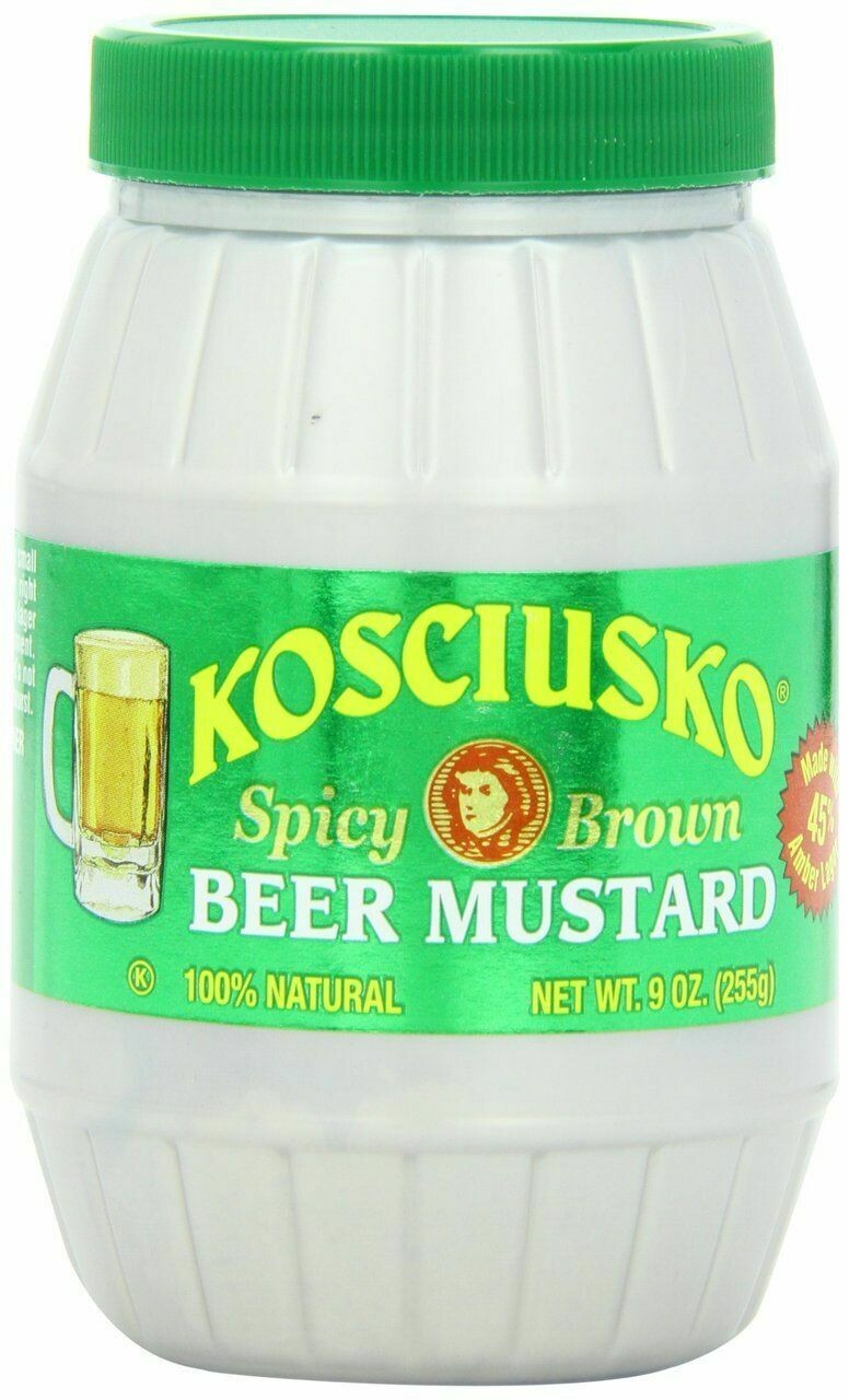 Kosciusko Spicy Brown Beer Mustard 9 oz (255g)
