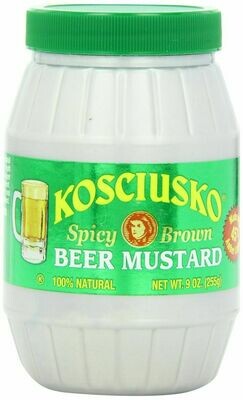 Kosciusko Spicy Brown Beer Mustard 9 oz (255g)