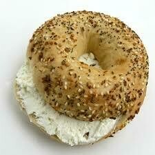 New York Bagel with Plain or Chives Cream Cheese New York Bagel with Plain or Chives Cream Cheese