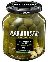Lukashinskie Mini Marinated Spicy Cucumbers with Dill, Garlic, and Mustard Seeds 24 oz (670gr) Lukashinskie Mini Marinated Spicy Cucumbers with Dill, Garlic, and Mustard Seeds 24 oz (670gr)