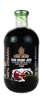 Georgia's Natural 100% Organic Cold Pressed Natural Sour Cherry Juice 25.4 oz (750ml)