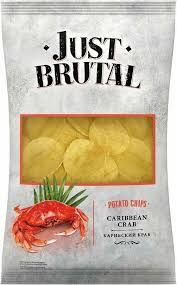 Just Brutal Chips with Caribbean Crab Flavor 3 oz (85g)