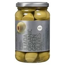 Iliada Organic Green Olives Pitted 13 oz (370g)