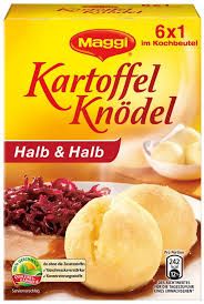 Maggi 6 Potato Dumplings in Cooking Bags (Kartoffel Knödel Halb &amp; Halb) 7 oz (200g)