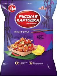Russian Potato Premium Potato Chips with Yakitori Flavor 3.7 oz (105g)