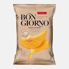 Bon Giorno Ruffled Truffles with Cheese Potato Chips (Рифленые Трюфель с Сыром) 2.8 oz (80g)