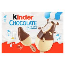 Kinder Milk &amp; White Chocolate Ice Cream (4-piece) 5.4 oz (152g)