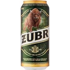Żubr (Zubr) Lager Beer 16.9 oz (500ml)