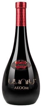Akoom Pomegranate100% Semi-Sweet Wine 25 oz (750ml)