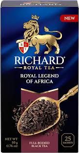 Richard Royal Legend of Africa Full-Bodied Black Tea Bags (25 sachets) 1.76 oz (50g)