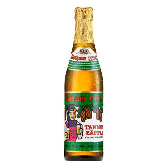 Rothaus Pil Tannenzäpfle Original Black Forest Pilsner Beer 12.2 oz (360ml)