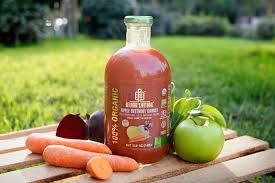 Georgia's Natural 100% Organic Cold Pressed Natural Apple Beetroot Carrot Juice 25.4 oz (750ml)
