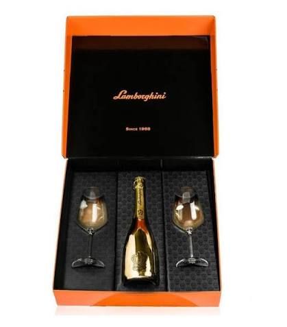 Lamborghini Oro Vino Spumante with Gift Set (750ml)