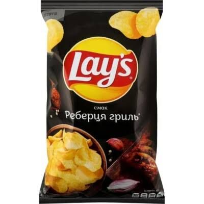 Lay's Potato Chips with Barbecue Ribs Flavor 4.2 oz (120g) Lay's Potato Chips with Barbecue Ribs Flavor 4.2 oz (120g)