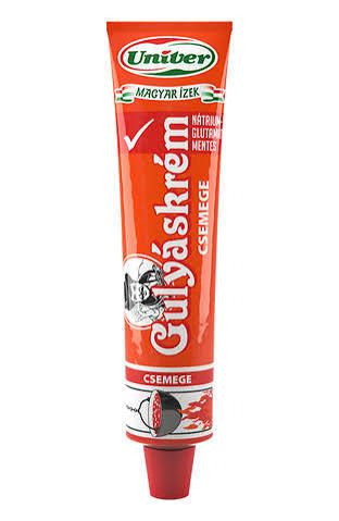 Univer Hungarian Goulash Cream Mild Seasoning Paste (Gulyáskrém Csemege) Tube 5.6 oz (160g)