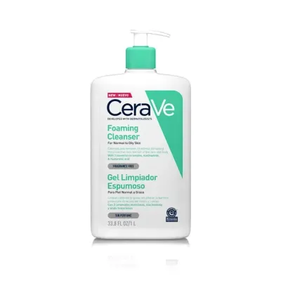 CERAVE GEL LIMPIADOR ESPUMOSO  1 L