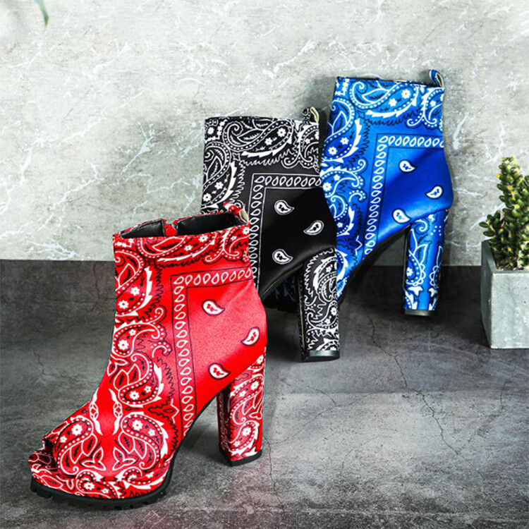 Satin Block Heel Set