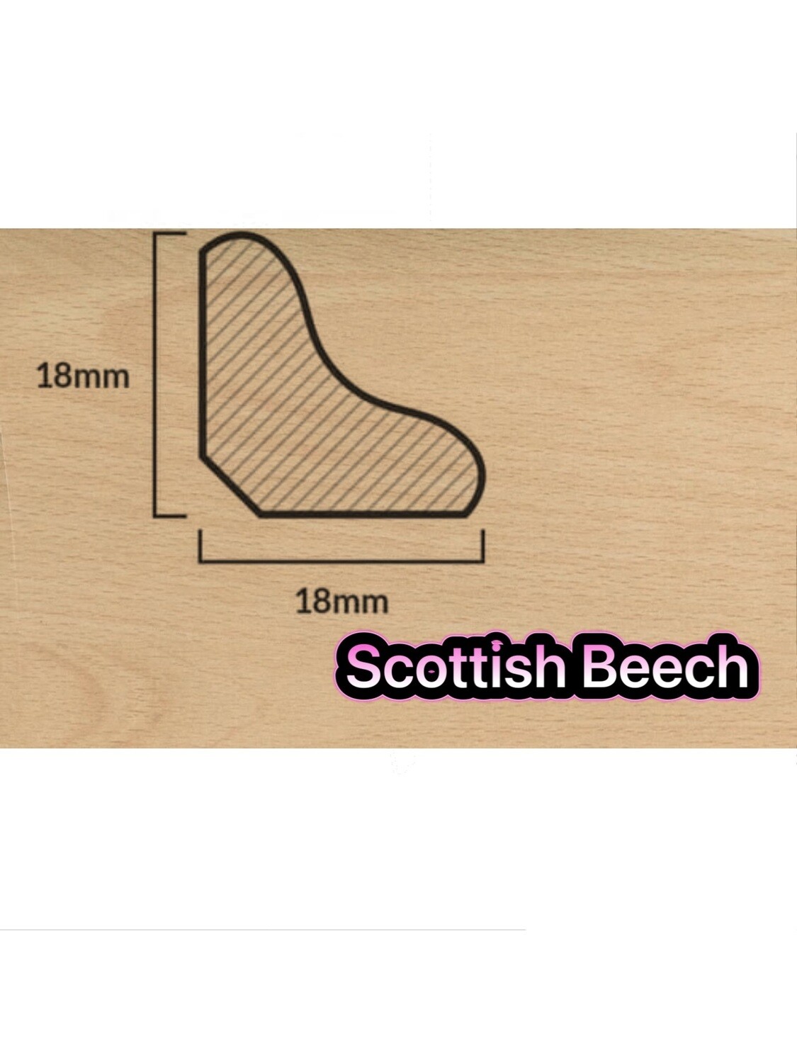 18mm Scotia Beading All Colours