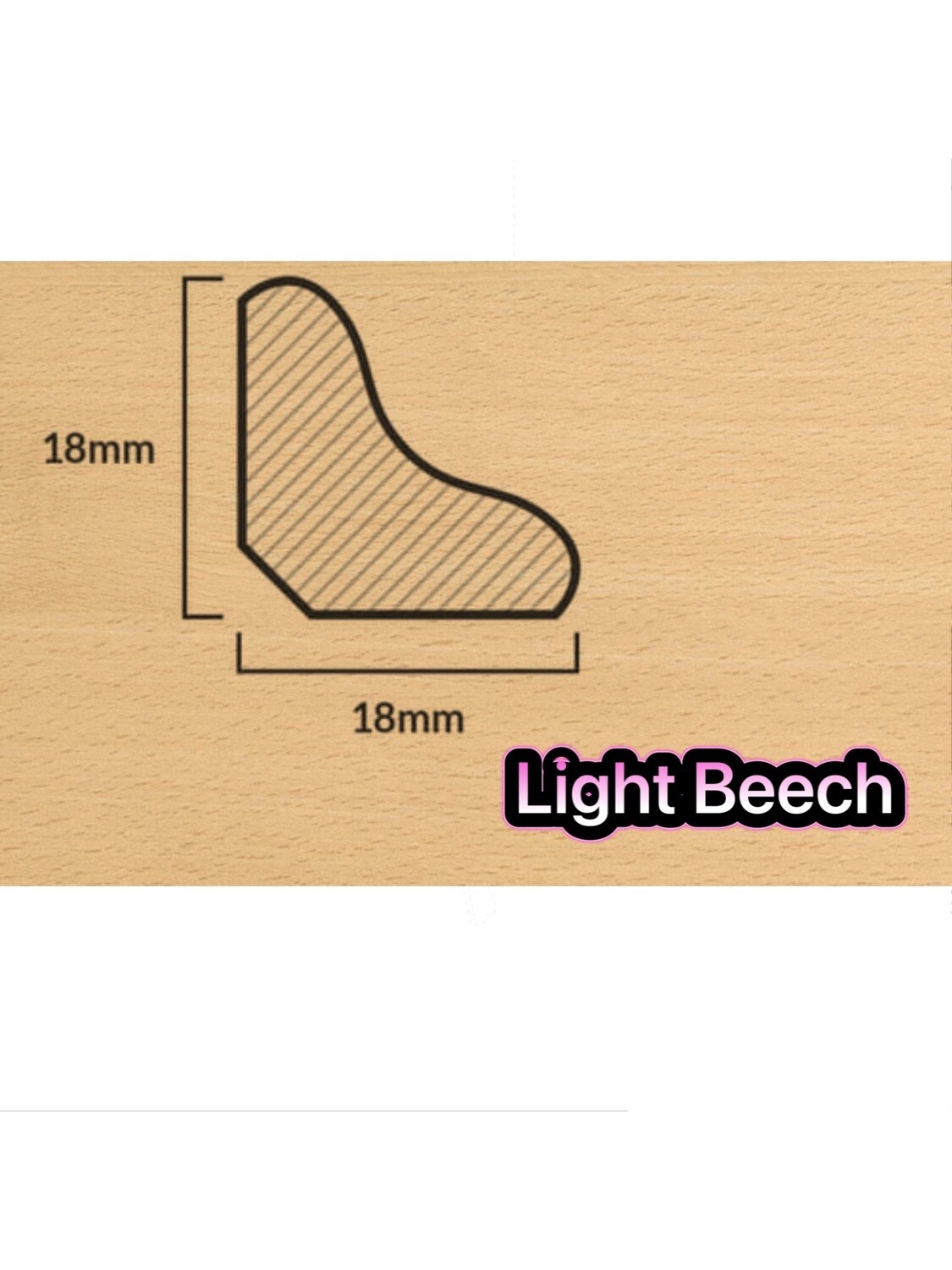 18mm Scotia Beading All Colours