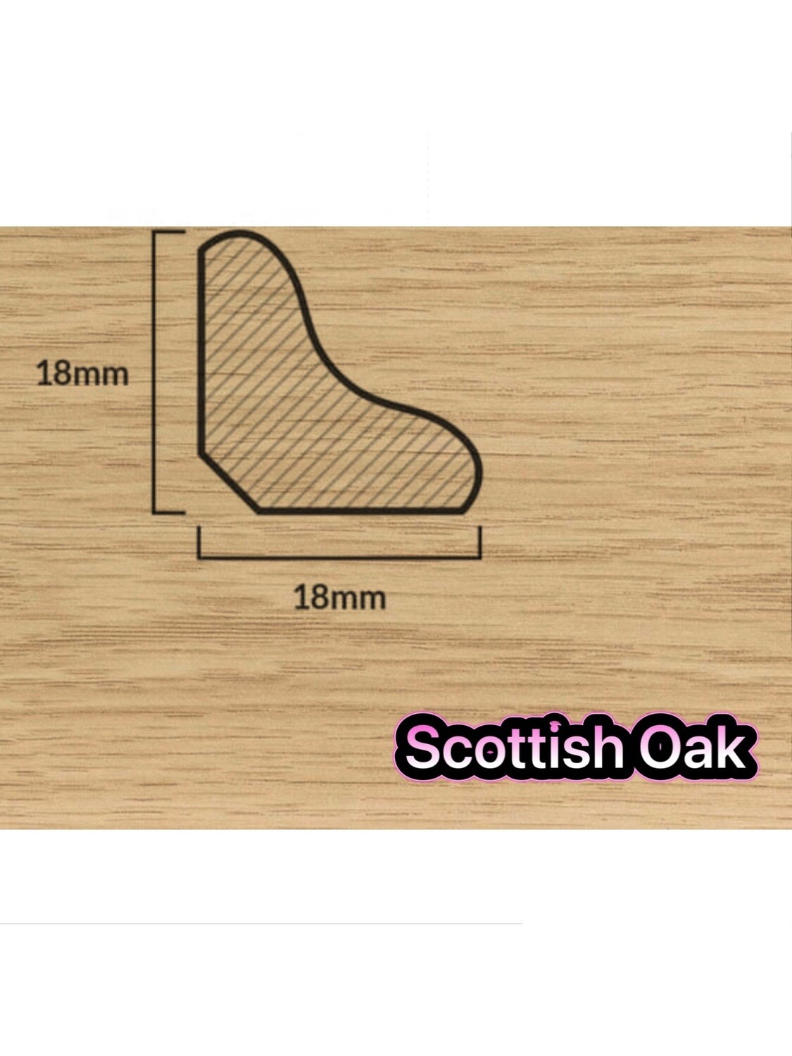 18mm Scotia Beading All Colours