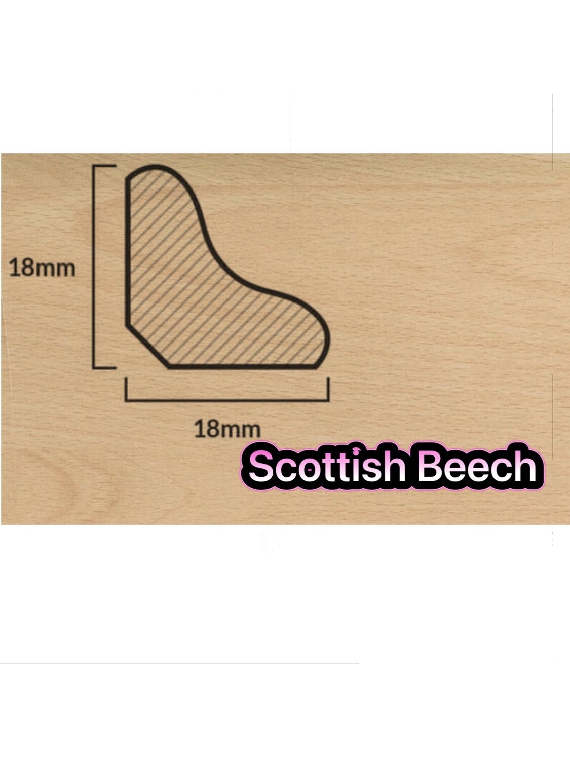 18mm Scotia Beading All Colours