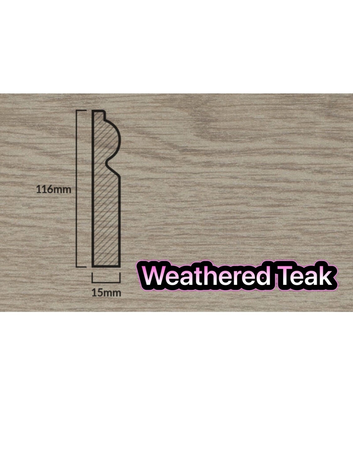 5” Torus Skirting Board 2.4m