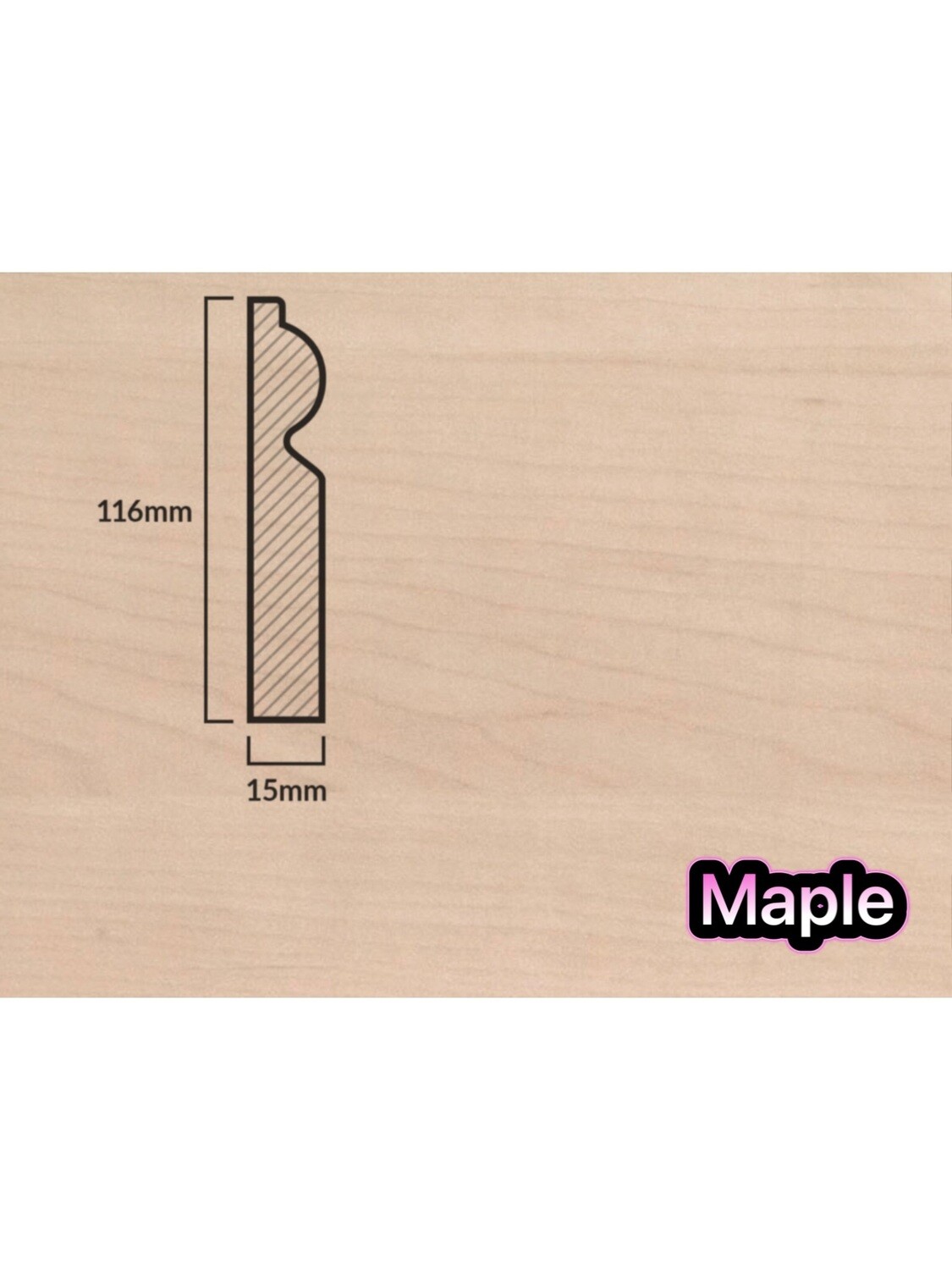 5” Torus Skirting Board 2.4m