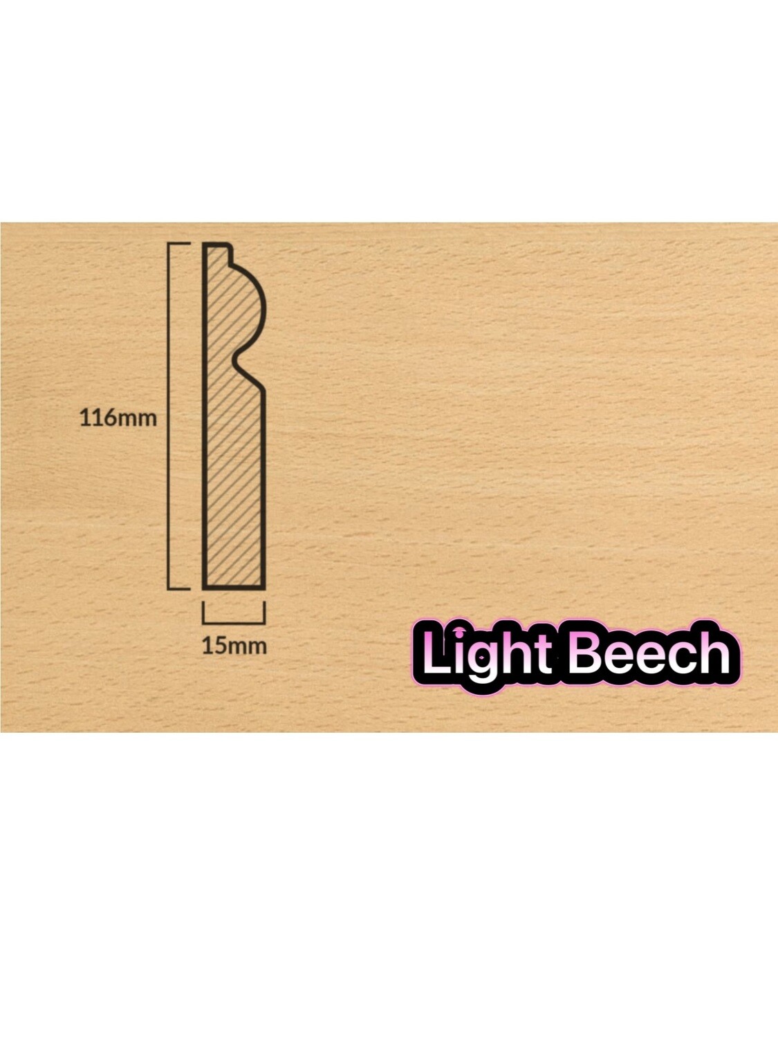 5” Torus Skirting Board 2.4m