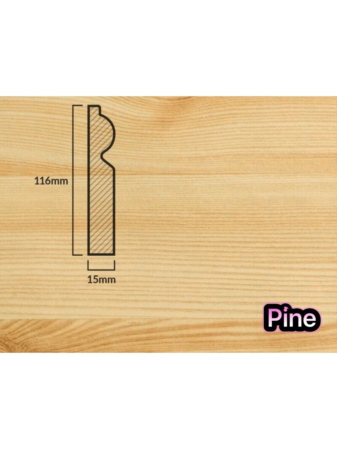 5” Torus Skirting Board 2.4m