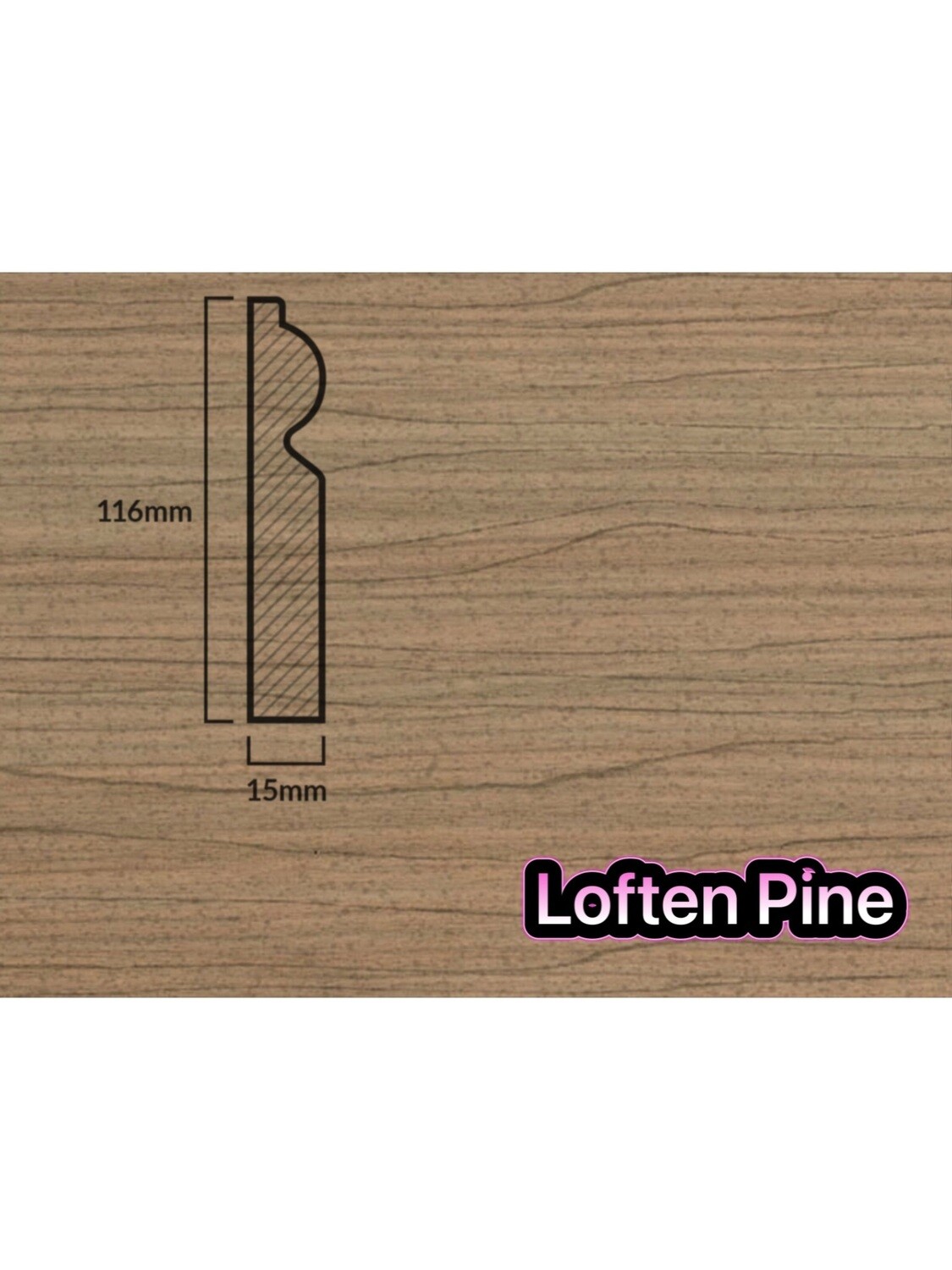 5” Torus Skirting Board 2.4m