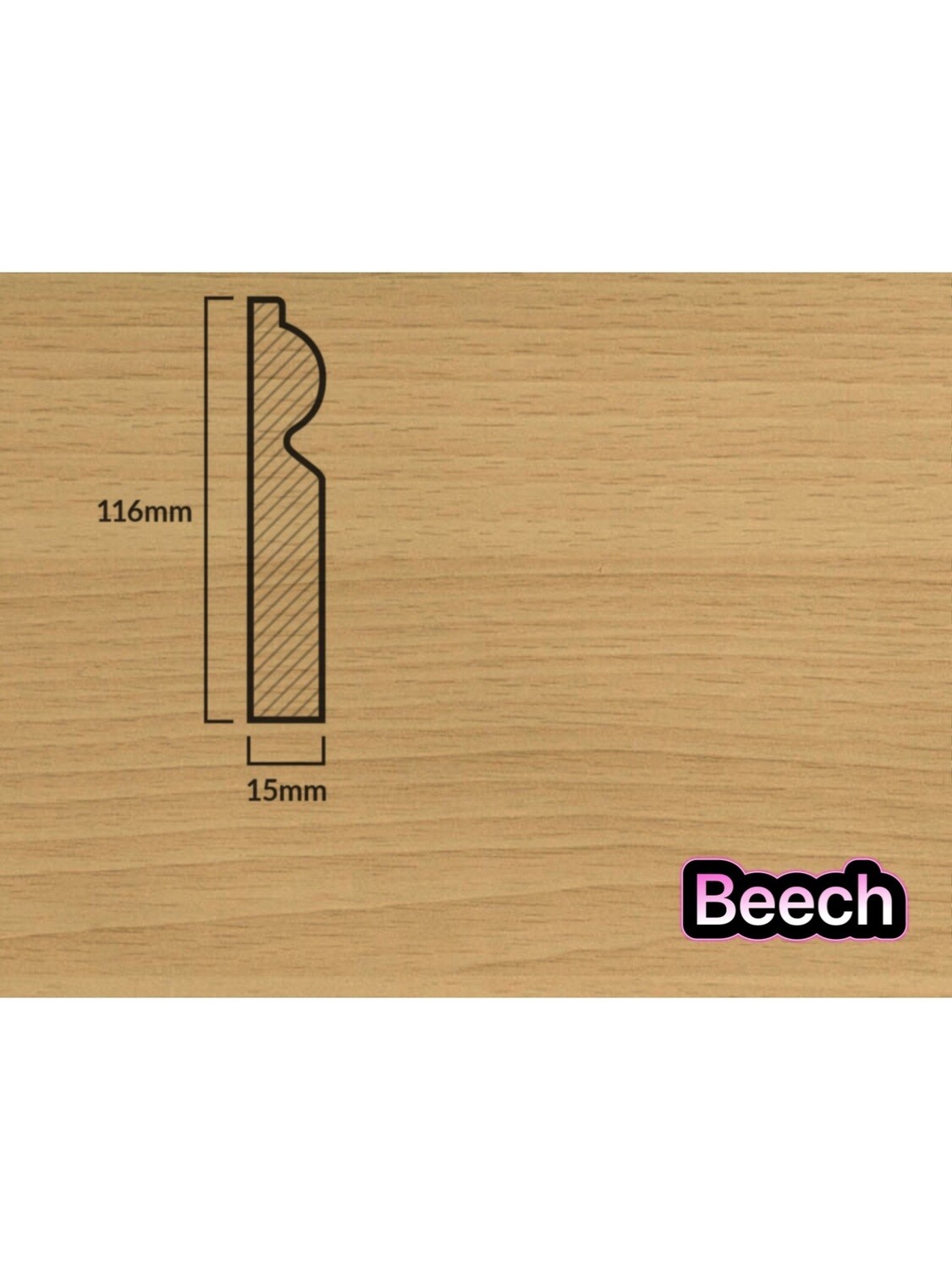 5” Torus Skirting Board 2.4m