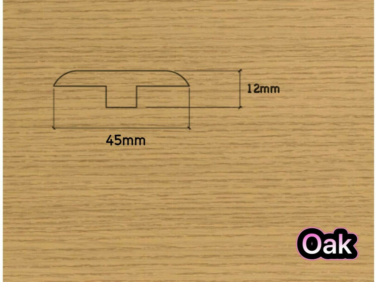 T Section Door Plate Joining Profile 2.7m (3 x 0.9m pieces)