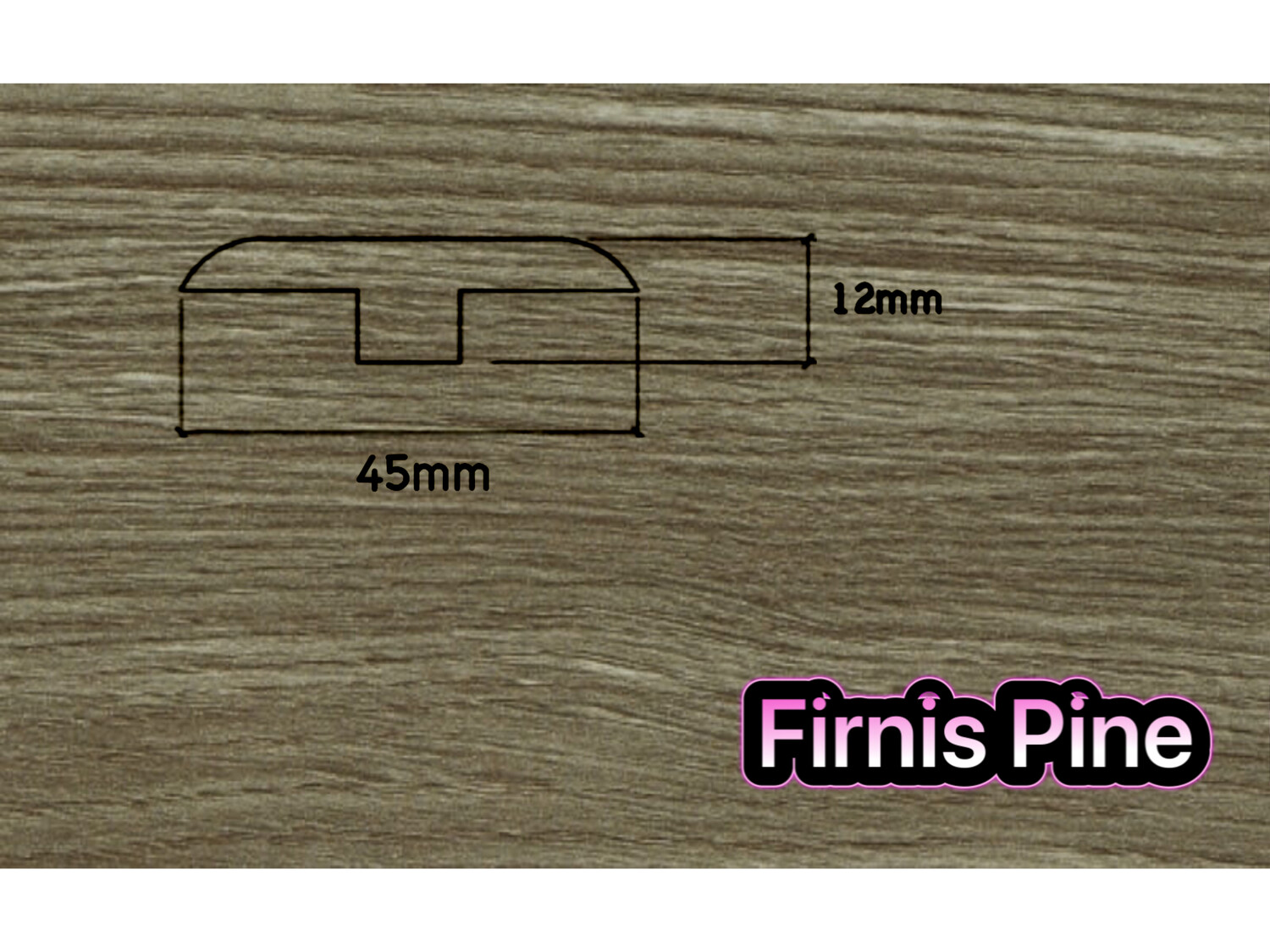 T Section Door Plate Joining Profile 2.7m (3 x 0.9m pieces)