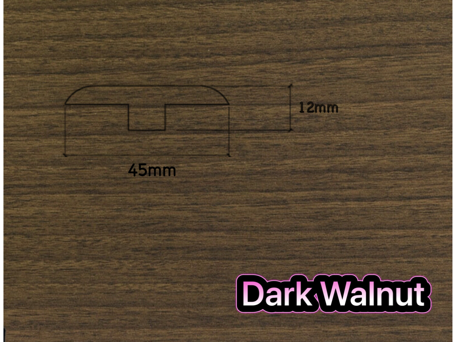 T Section Door Plate Joining Profile 2.7m (3 x 0.9m pieces)