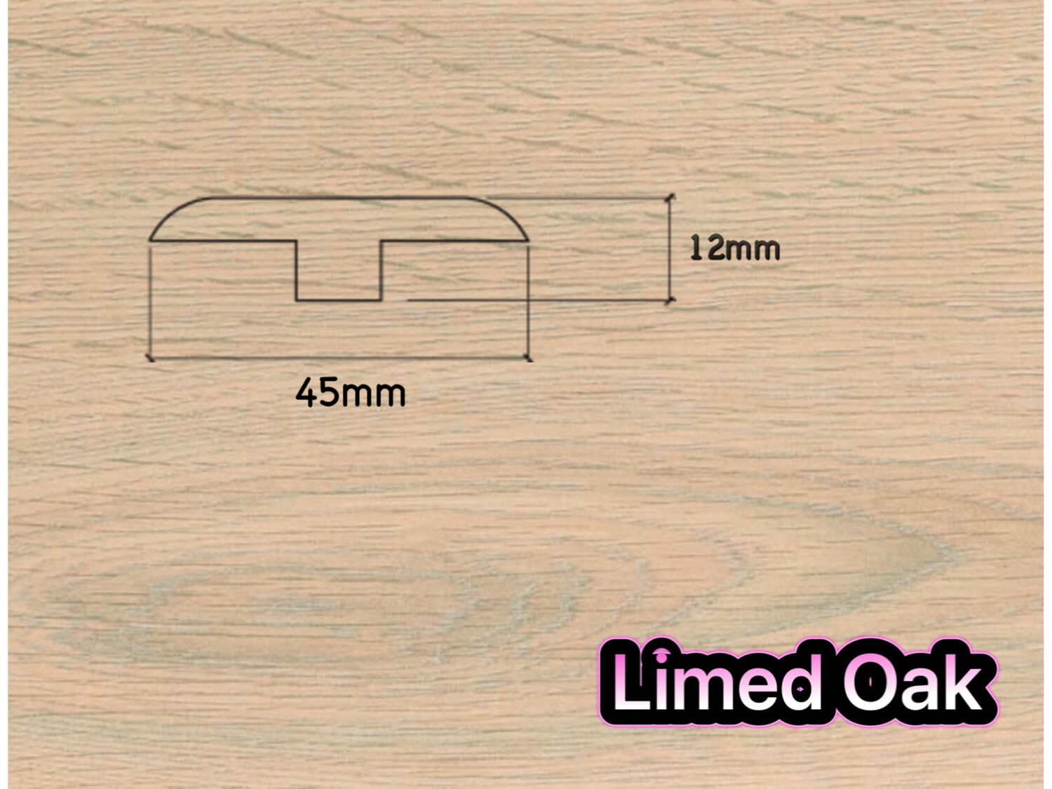 T Section Door Plate Joining Profile 2.7m (3 x 0.9m pieces)