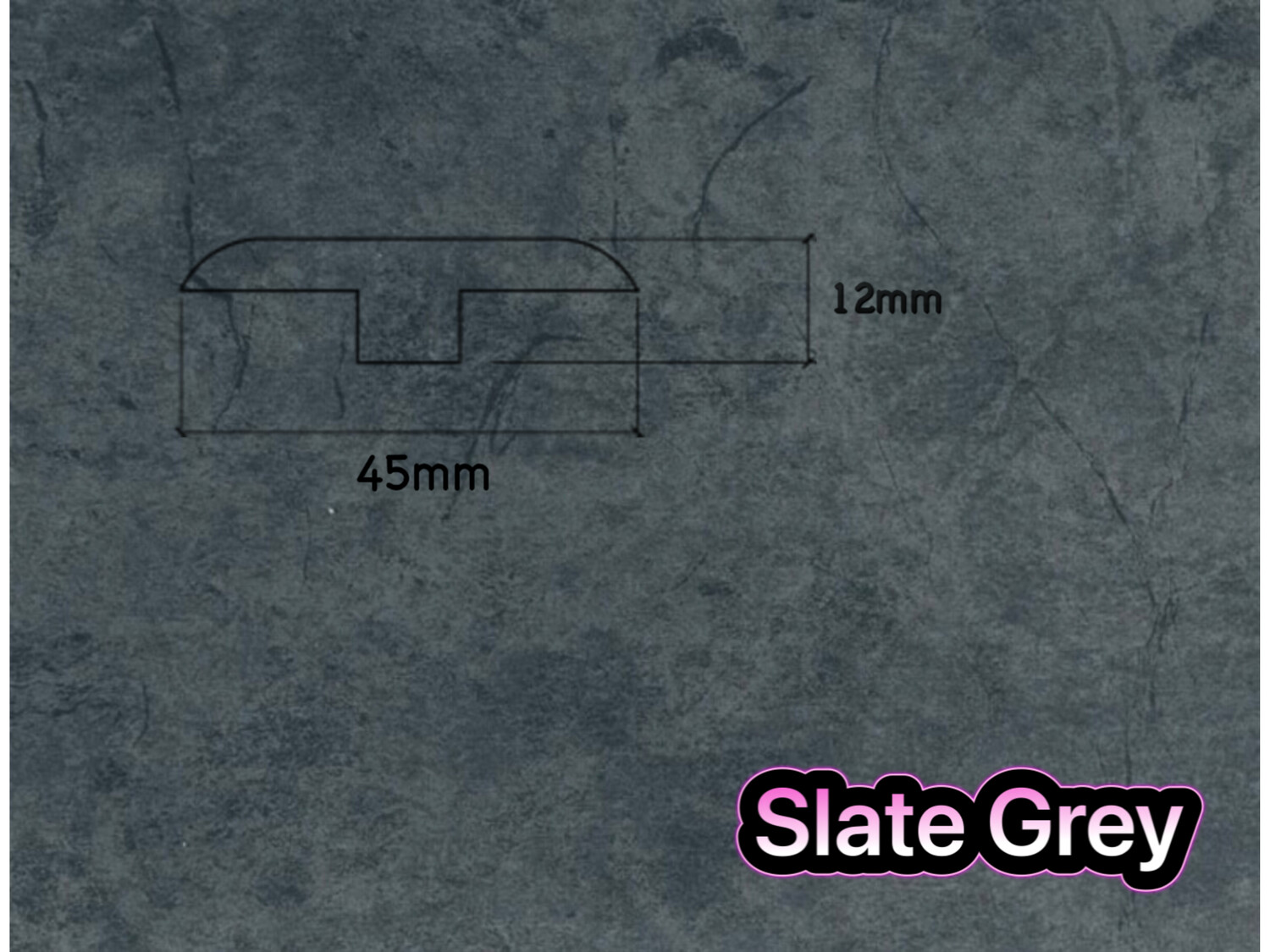 T Section Door Plate Joining Profile 2.7m (3 x 0.9m pieces)