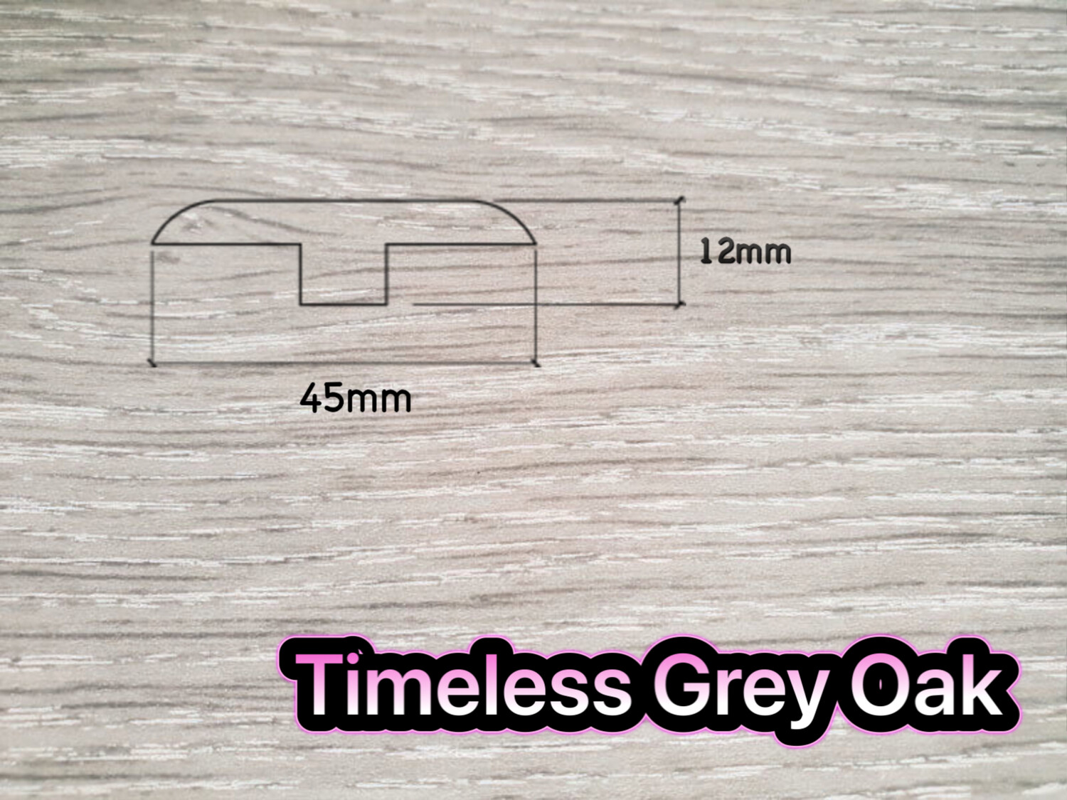 T Section Door Plate Joining Profile 2.7m (3 x 0.9m pieces)