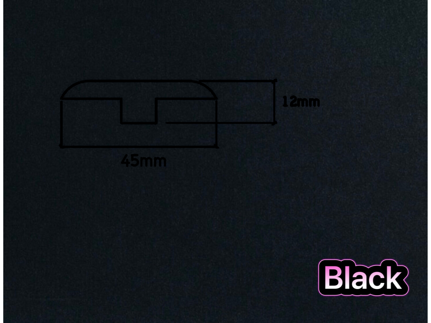 T Section Door Plate Joining Profile 2.7m (3 x 0.9m pieces)