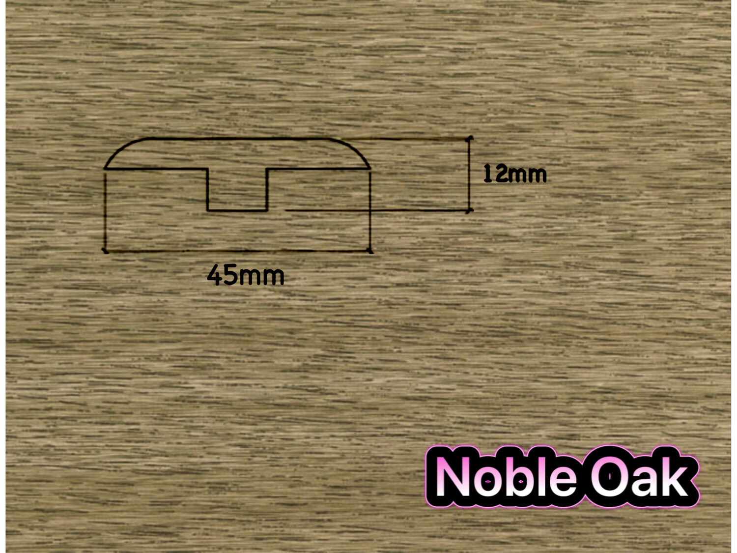 T Section Door Plate Joining Profile 2.7m (3 x 0.9m pieces)