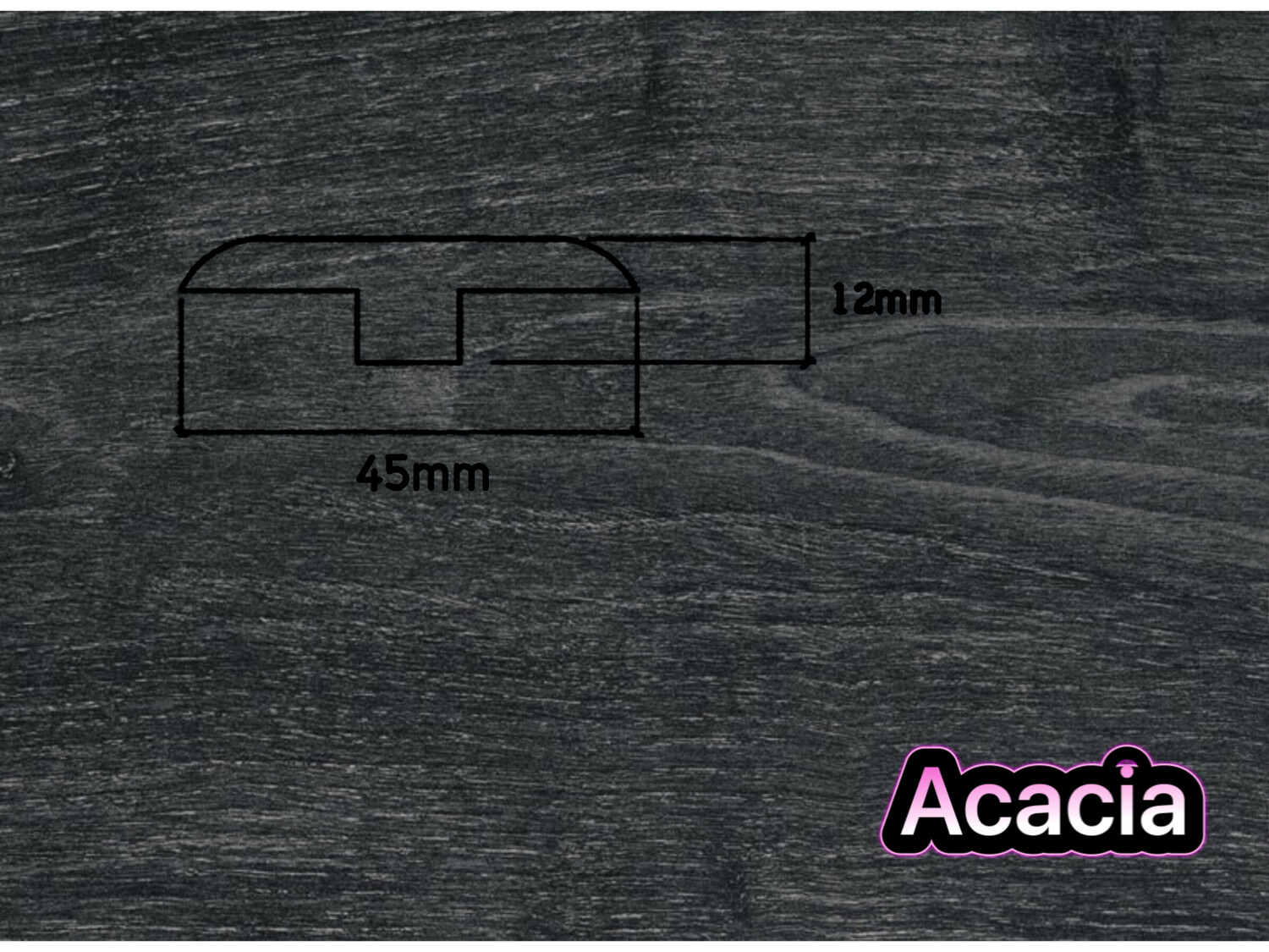 T Section Door Plate Joining Profile 2.7m (3 x 0.9m pieces)