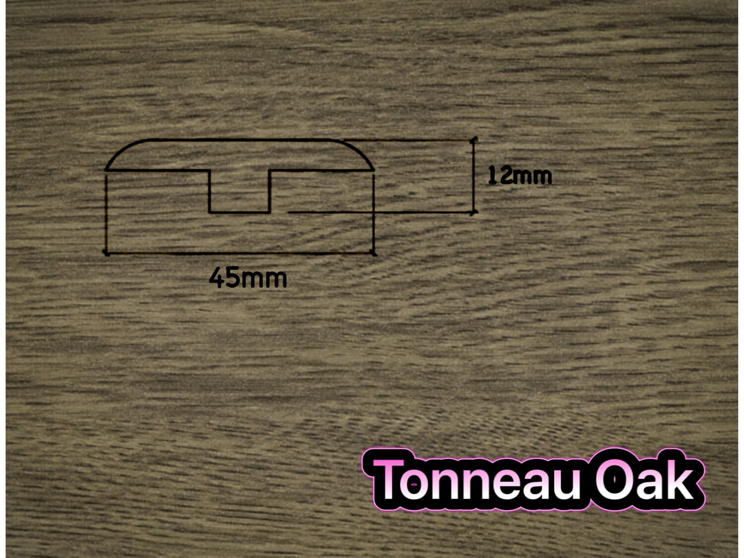 T Section Door Plate Joining Profile 2.7m (3 x 0.9m pieces)